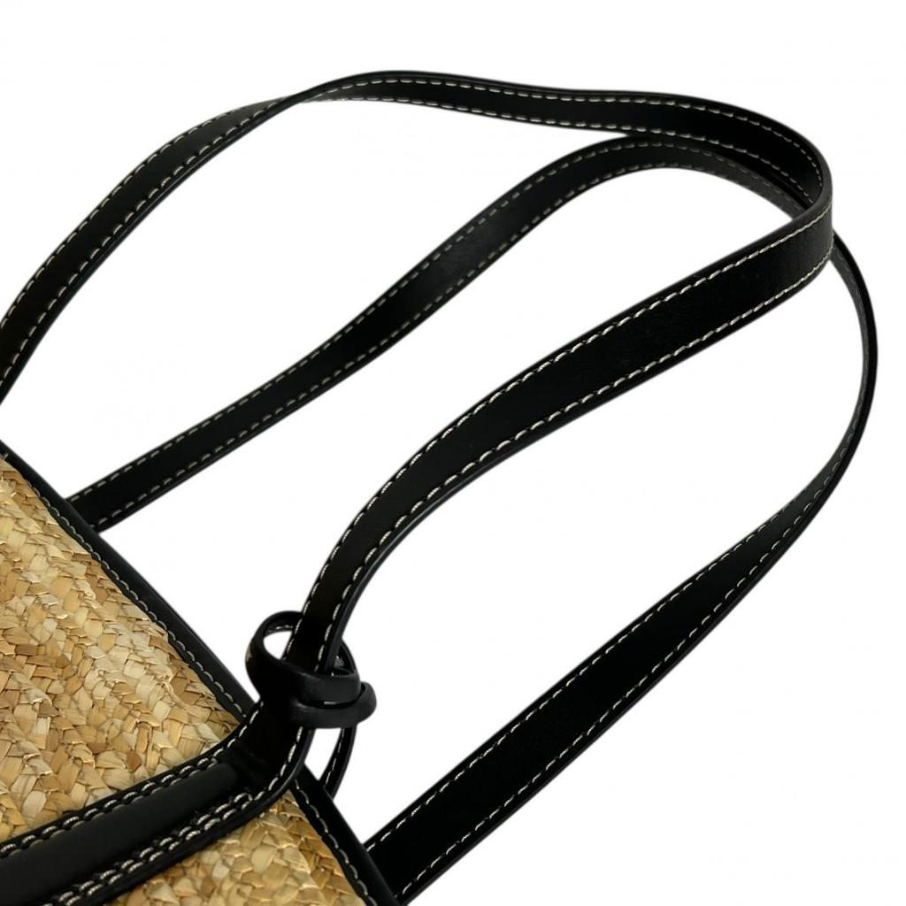 Michael Kors Kimber Large capacity Handbag canvas Ivoryx black Women 35T2G7KT71 Used