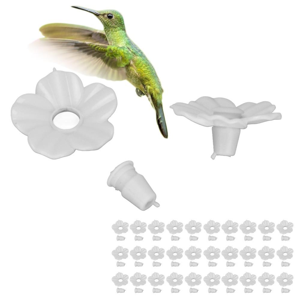 30 Sets Replaceable Bird Feeder Replacement Flowers Hummingbird Feeder Parts Hummingbirds