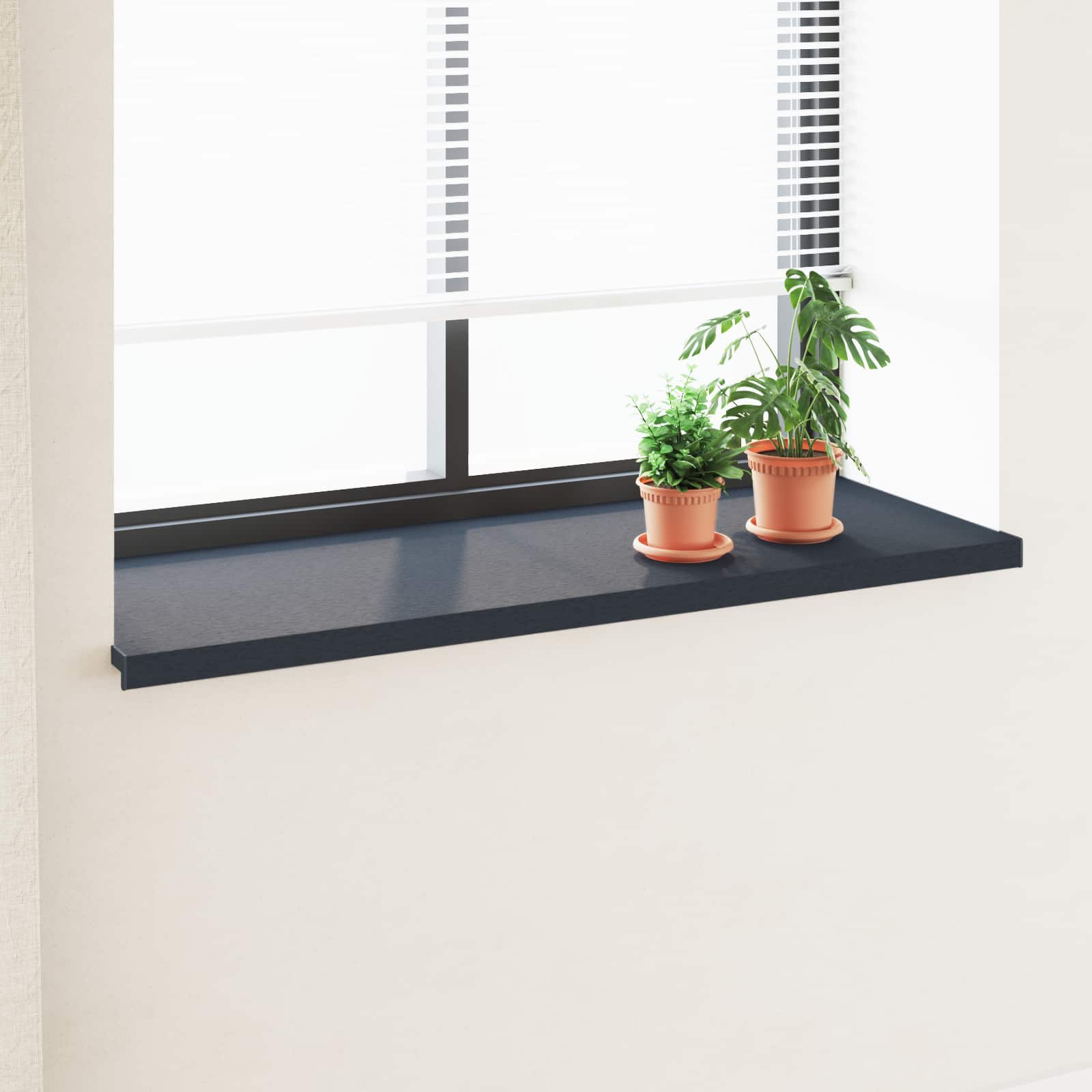 Anthracite Window Sill with Wood Grain