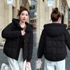 Winter new cotton-padded jacket women's hooded versatile fashion simple cotton-padded loose cotton-padded jacket