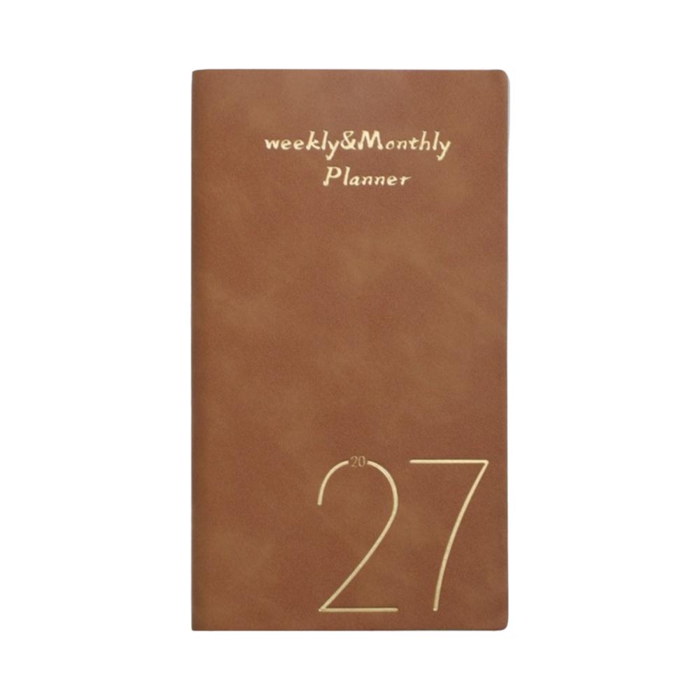 Daily Planning 2027 A6 Planner Notebook Portable Daily Planner New PU Notebook  School Supplies