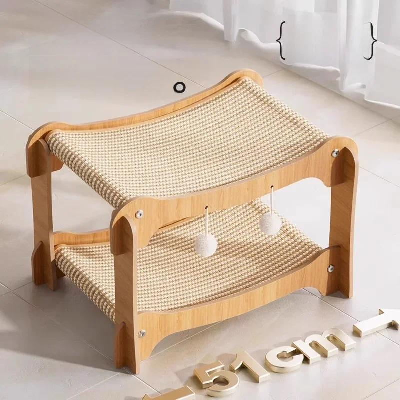 Luxury Extra Large 2 Layers Scratcher Cat Bed Pet Scratching Board Toy Sword Hemp Nest S Inteated Hat Pet Supplies for Kittens