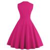 Spring and Autumn Fashion Women's Dress with A Large Swing, Retro Red Polka Dot Mid Length Skirt, Casual Sleeveless Dress