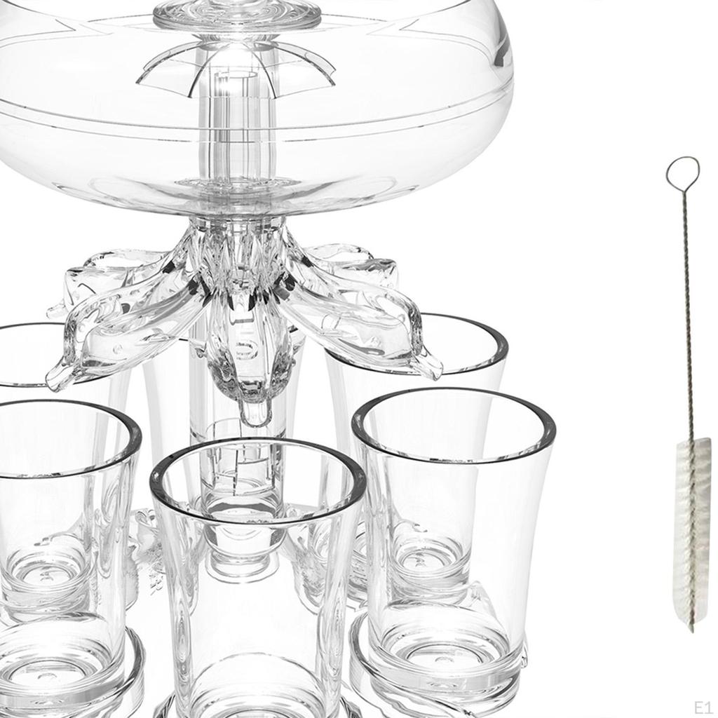 6 Dozator de sticlă Clear Mic și Set Reutilizabil Automat