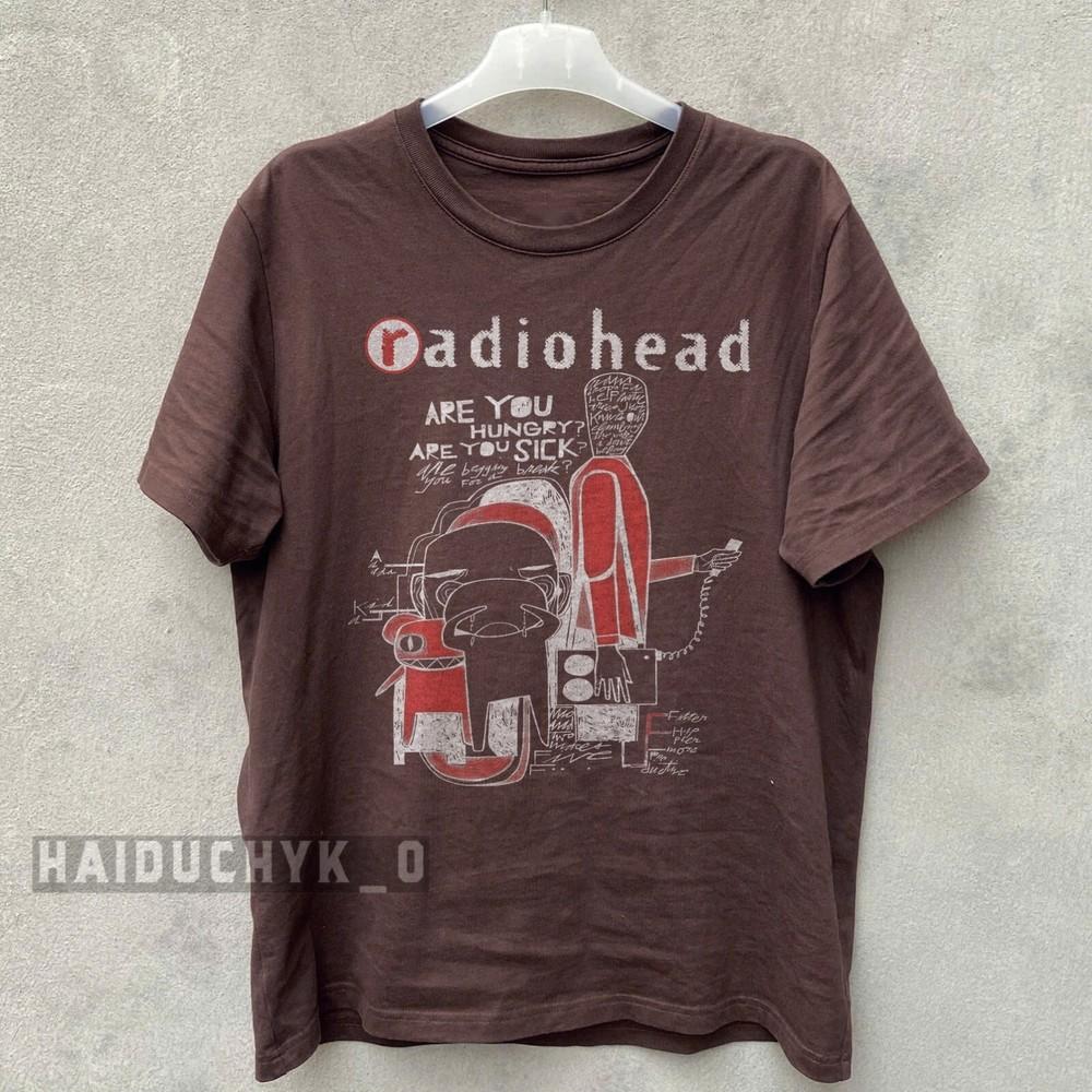 Radiohead Band Retro Unisex Russet T-shirt Size S-5XL Unisex T-Shirt XXL