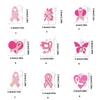 Elegant Breast Cancers Awareness Ribbon Brooch Sweater Lapel Pin for Women and Girls Clothes Decoration Accessories