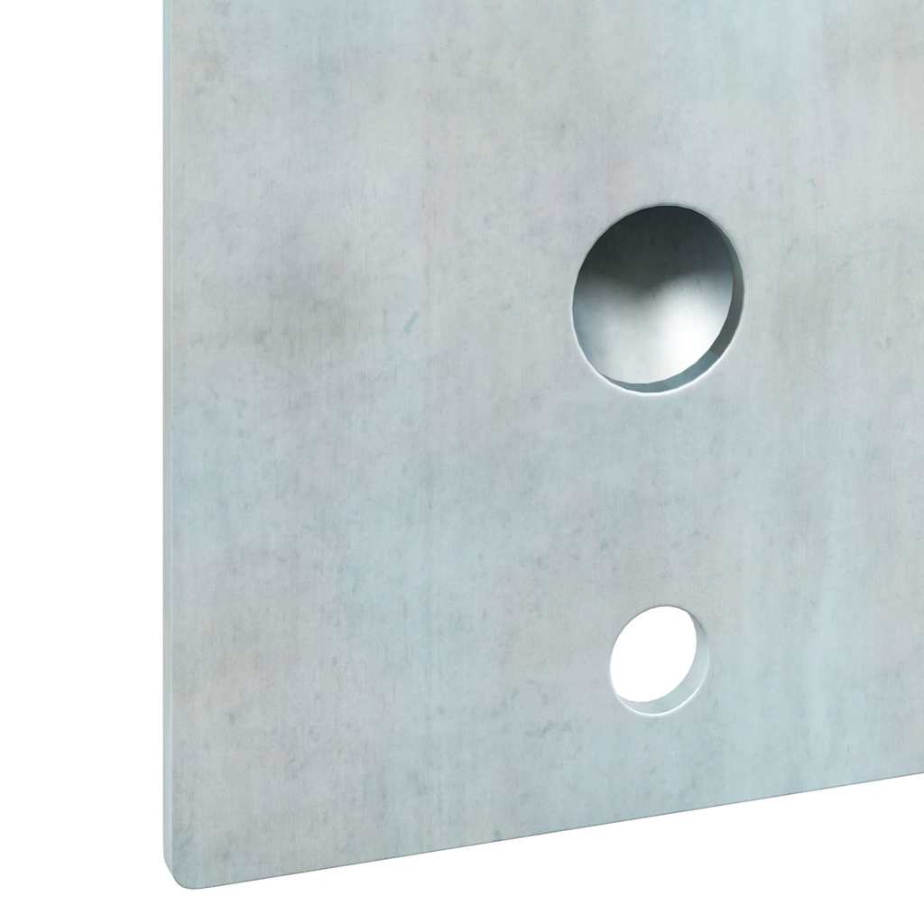 Fahnenmast Halter Silber 10,5 x 7,5 x 2,5 cm Stahl