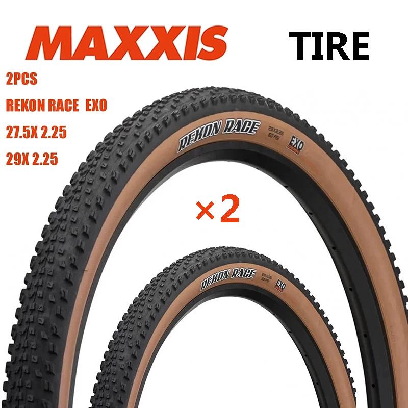 2 SZT MAXXIS 29 Opona Rowerowa MTB 27.5x2.25 29x2.25 REKON RACE EXO Opony Opona Odporna na Przebicia Opona/Dętka Roweru MTB Terenowa Downhill