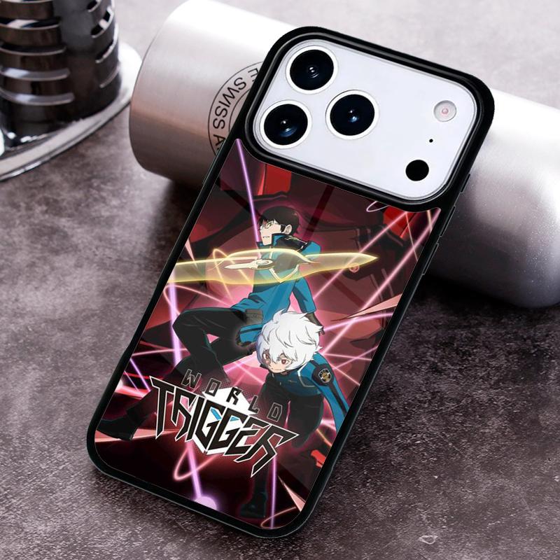 World Trigger Phone Case For iPhone 17,16e,15,14,13,12,11,Mini,Pro,MAX soft Silicone Cover