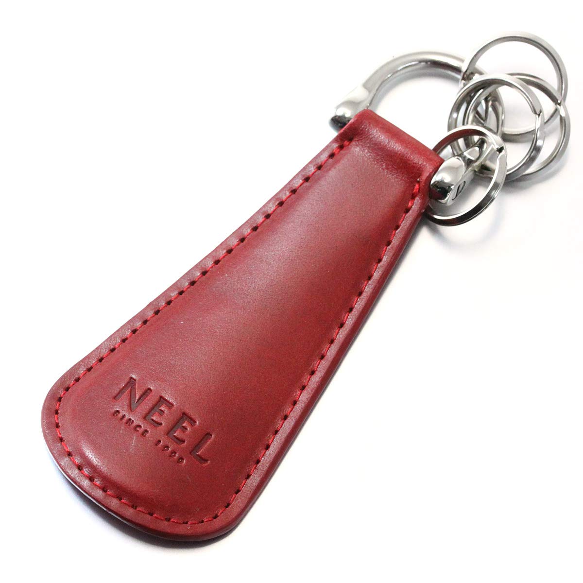 

NEEL Original Shoehorn Мобильный брелок для ключей Shoehorn Итальянская кожа Красный