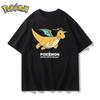 Pokémon  Anime Dragonite Creative Short Sleeved T-shirt for Men and Women Summer New Harajuku Loose Casual Versatile Top