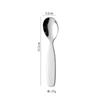 Food Safe Toddler Spoon and Fork Set Stainless Steel with Waterproof Silicone Storage Case for Kids School Lunch Use