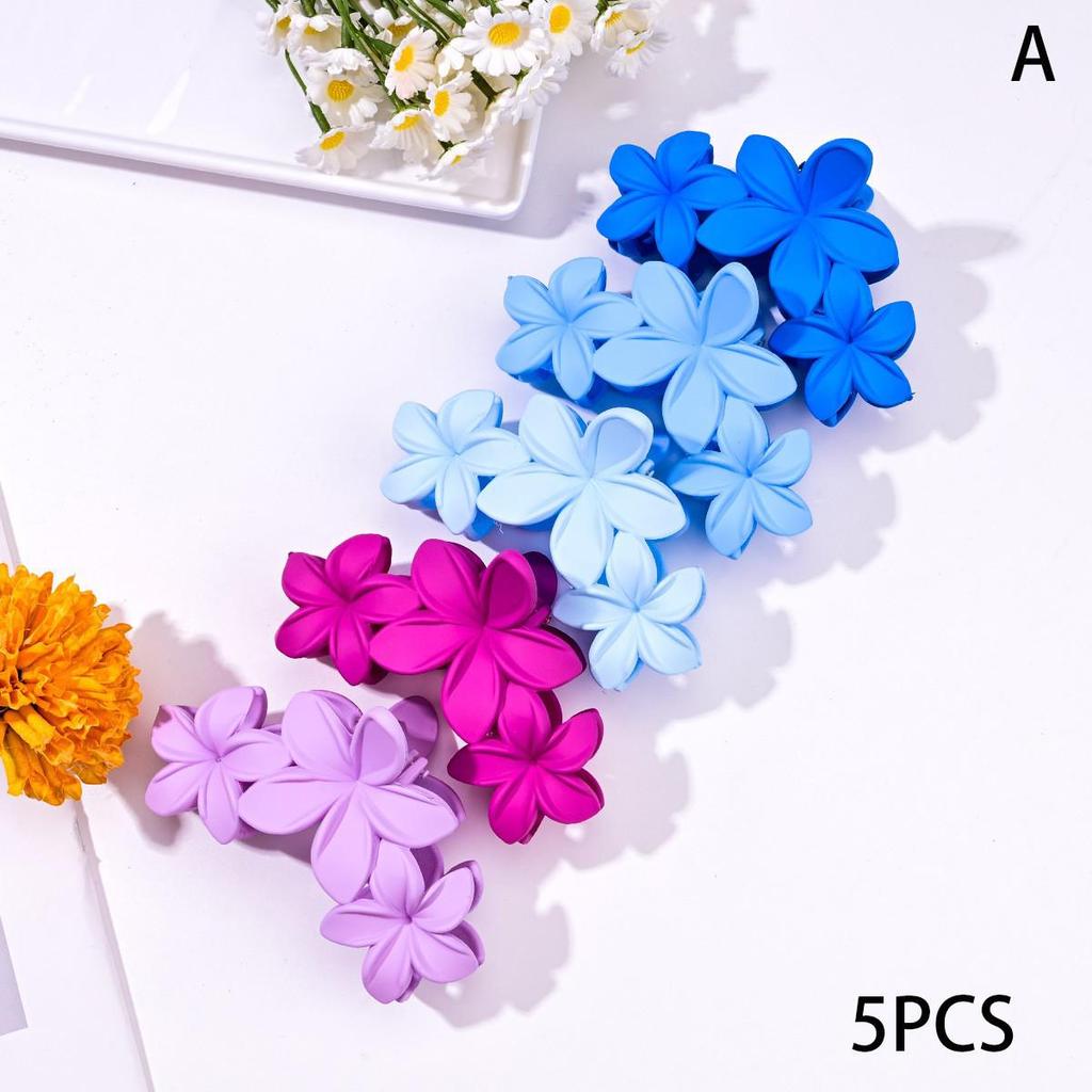 Frosted Mini Hair Claw Clips 2-Pack - Small Shark Hair Accessories for High Ponytails