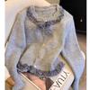Autumn and Winter Women's Knitted New Sweater Autumn and Winter Short Knitted Coat