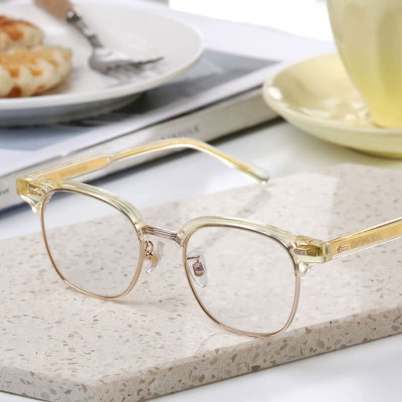 DAYWALKER Zeiss Lens Unisex Blue Light Blocking Glasses Yellow FITZ C15