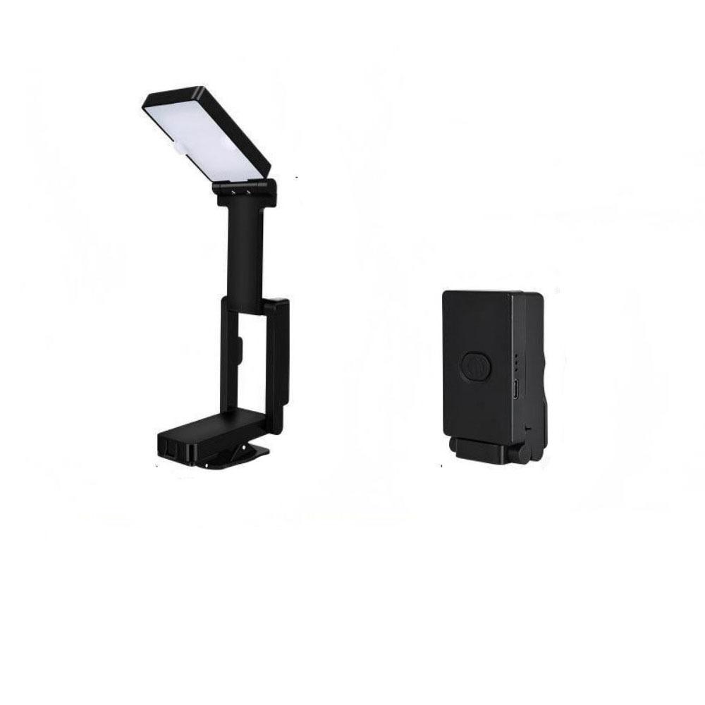 Eye Protection Foldable Desk Lamp USB Charging 3 Color LED Clip Reading Light Energy Saving Adjustable Brightness Study Lamp