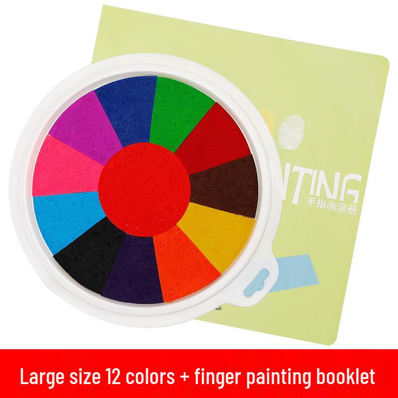 Washable Finger Paint Ink Pad for Kids: Perfect for Kindergarten Art and Palm Prints