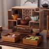 Estante de Exhibición de Escritorio de Madera de Nogal UOSUU OSU