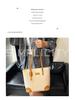 Retro Flower Print Large Capacity Tote Bag - High-End Fashion Handbag for Students
