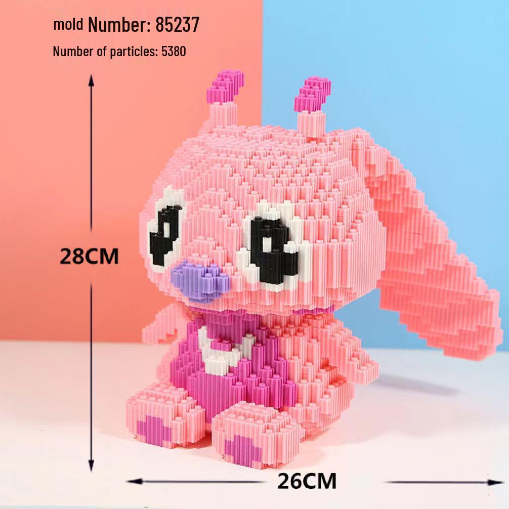 Girls' Compatible Lego: Violent Bear Building Block Series - Educational Micro-Block Interlocking Toys & Gifts