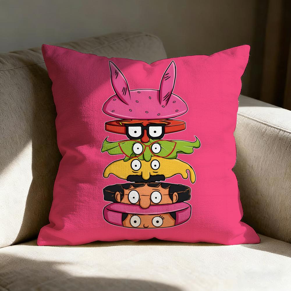 Bob's B-Burgers Anime Pillow Case Pillowcase, Double-sided Printed, Sofa Cushion, Bedroom Headboard Pillow