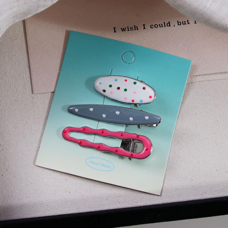 Dopamine Girl Colorful Makeup Duckbill Clips Set - Hairpins & Hair Accessories for Side Bangs