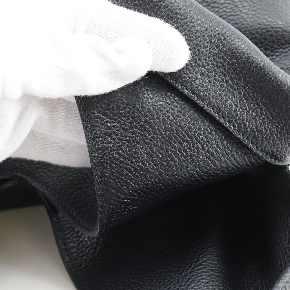 LOEWE Small Dunas Tote Bag 386.79.H43 Anagram Hobo Bag black Calfskin Women Used