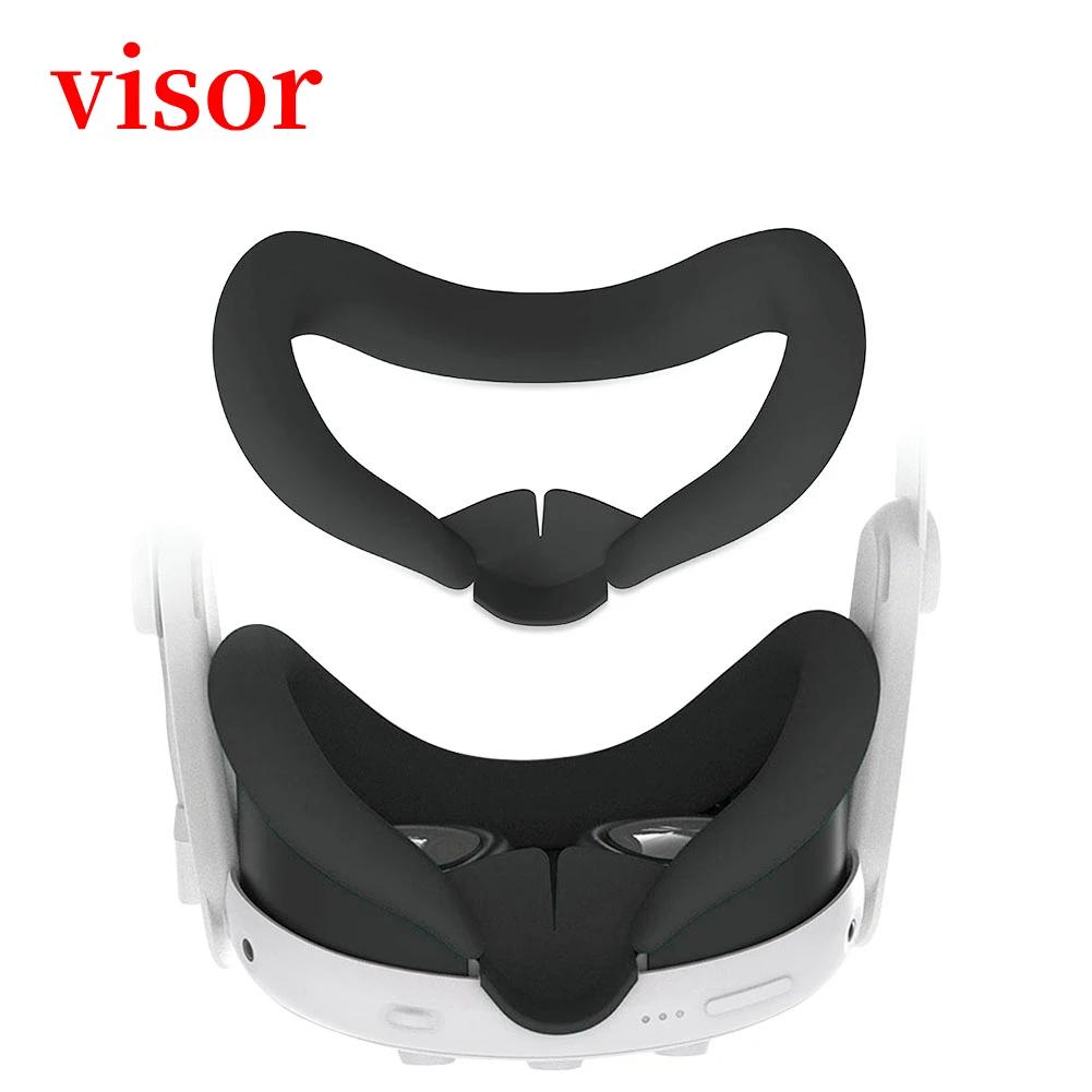 For Meta Quest 3 Accessories Silicone Protective Cover Shell Case VR Headset Head Face Cover Eye Pad VR Bag For Oculus Quest 3