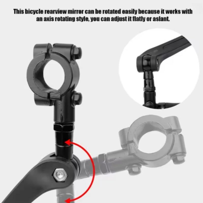 Bike Mirror 360 Degree Rotatable Cycling Rear View Mirrors Handlebar Rearview Mirror Safe Mirror