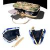 [notunu] Party Bag, Traditional Chinese Style, 2-Way, Embroidered, Retro Clutch Bag, Shoulder Bag, Hanfu, Cheongsam, Wedding, Banquet, Date, Outing,