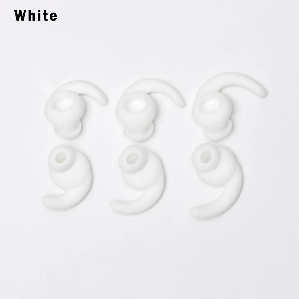 

3Pairs Sport Ear hooks For JBL Sports Bluetooth Headset Ear Holder Covers Ear tips Anti Slip Lost Soft Silicone Ear Grip Holder білий