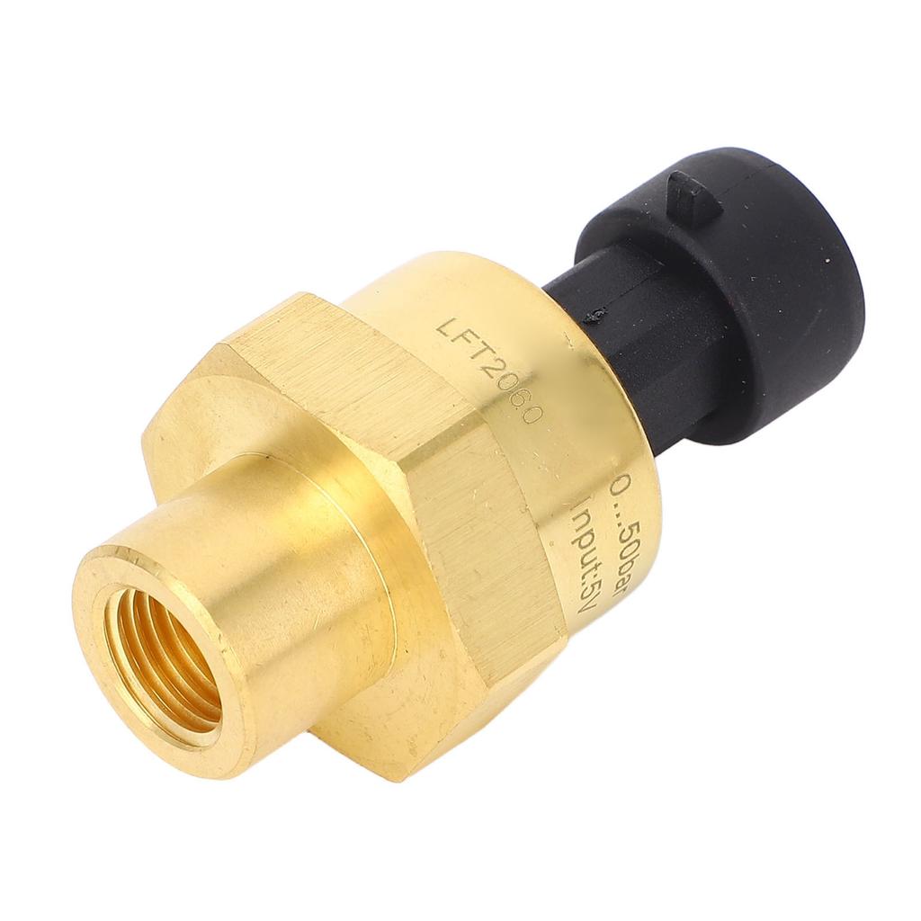 Brass Pressure Transmitter, 0-50 Bar Sensor, 0.5 To 4.5 V Output, High Accuracy IP67, Made of Brass, High Overload Resistance, +Celsius- 1.5% FS Error