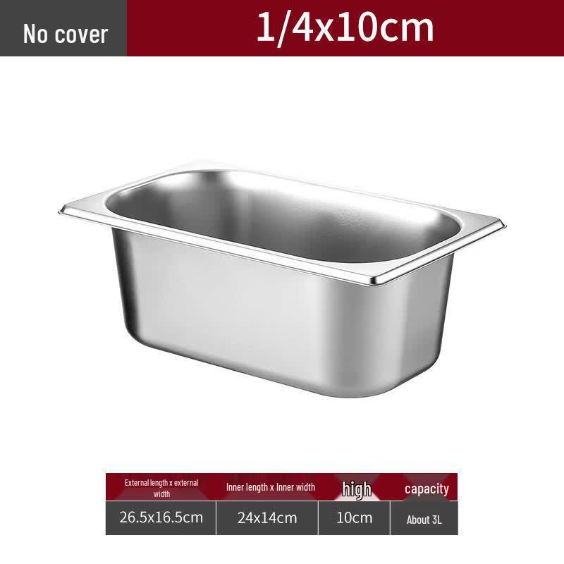 

304 Stainless Steel Rectangular Fractional Food Pan