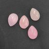 Dyed P{ink Jade Pear Cabochon Loose Gemstone Lot 4 Pcs 10 *14 MM 26 CT For Jewelry Making