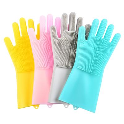 Silicone Magic Gloves Kitchen Dishwashing Gloves Housekeeping Cleaning Gloves Silicone Gloves
