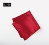 Solid Color Glossy Pocket Towel Handkerchief Suit Black Red High-Density Small Square Towel Chest Towel