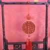 Brass Wealth-Attracting Treasure Eight Trigrams Copper Mirror Desktop Ornament Stone Guandi Good Luck Living Room Study Entrance