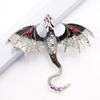 Creative Simulation Dragon Colorful Hand Drawn Metal Brooch for Women Men Stylish Lapel Pins Jewelry Accessories Gift 1PC