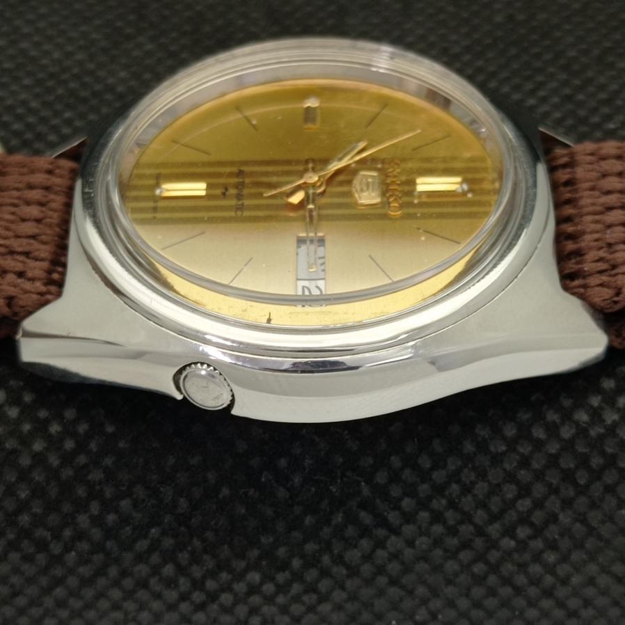 USED JAPAN SEIKO 5 AUTOMATIC 7009A MENS OLD ORIGINAL DIAL WATCH a416126-2 R10621f-a416126