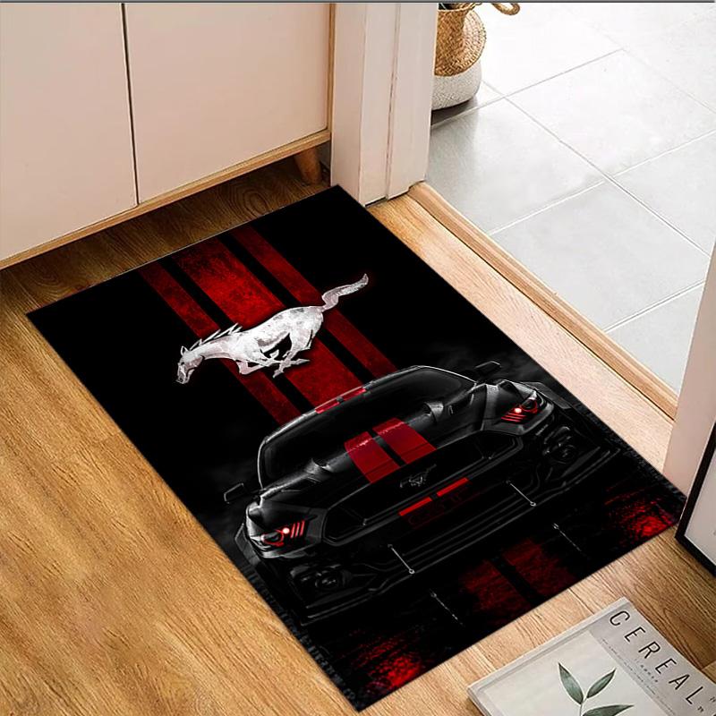 1PC Mustang Carpet Floor mat, Anti-slip mat Chair rug For livingroom,Bedroom, doormat home decor Gift Christmas Gifts