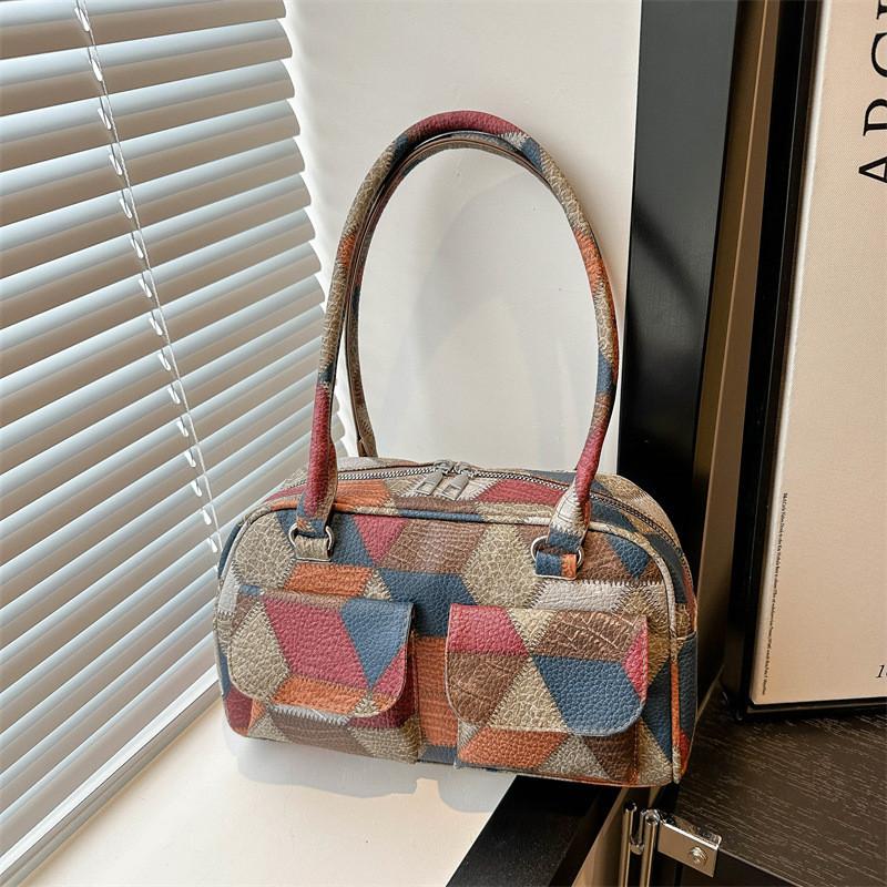 Chic 2024 Street Style Pu Leather Tote Bag Versatile Casual Shoulder Bag For Women