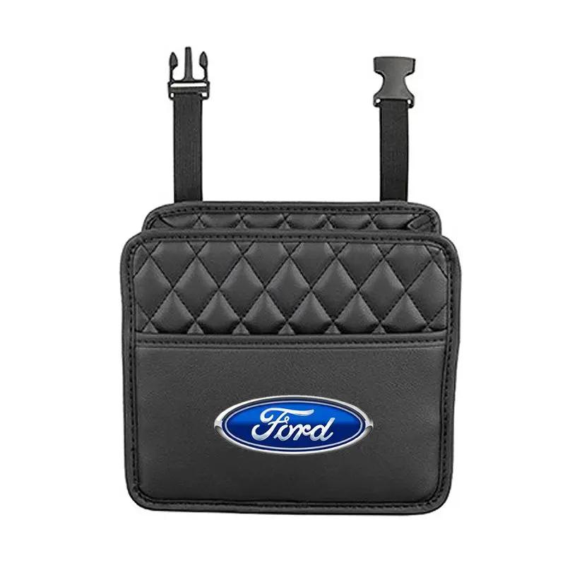 Nouveau Sac de Rangement Multifonctionnel pour Dossier de Siège de Voiture Sac de Rangement en Cuir Pour Ford mk2 mk3 Ranger Mondeo mk4 S-MAX Kuga Mustang Fusion