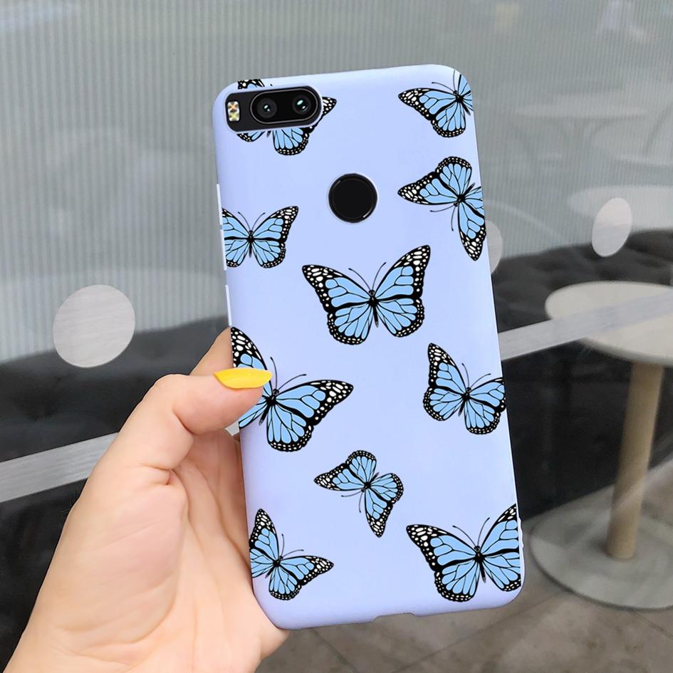 For Xiaomi Mi A1 5X Case New Butterfly Sunflower Patterns Soft Protector Bumper Cover For Xiomi Mi A1 MiA1 Mi5X Phone Cases 5.5"