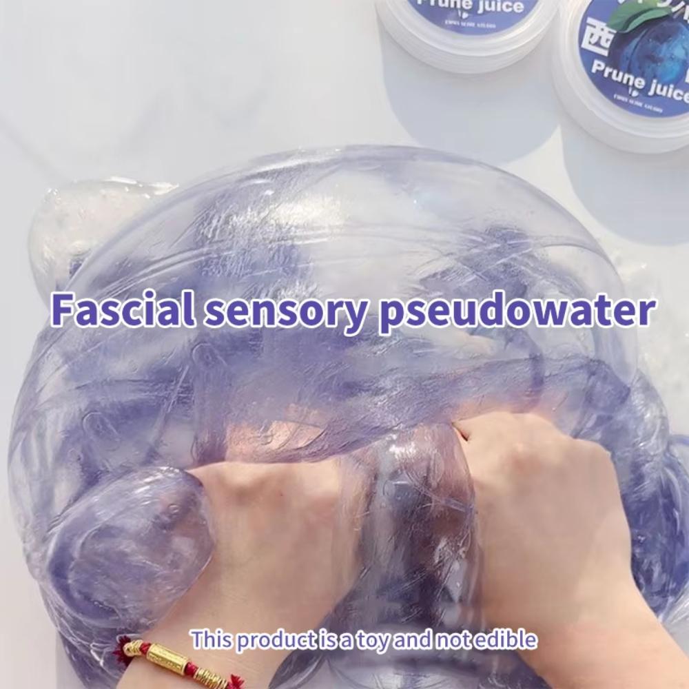 Transparent Simulated Juice Slime Squeeze Bubble Gel Prune Strawberry Orange Flavors Adult Stress Relief Sensory Fidget Toy