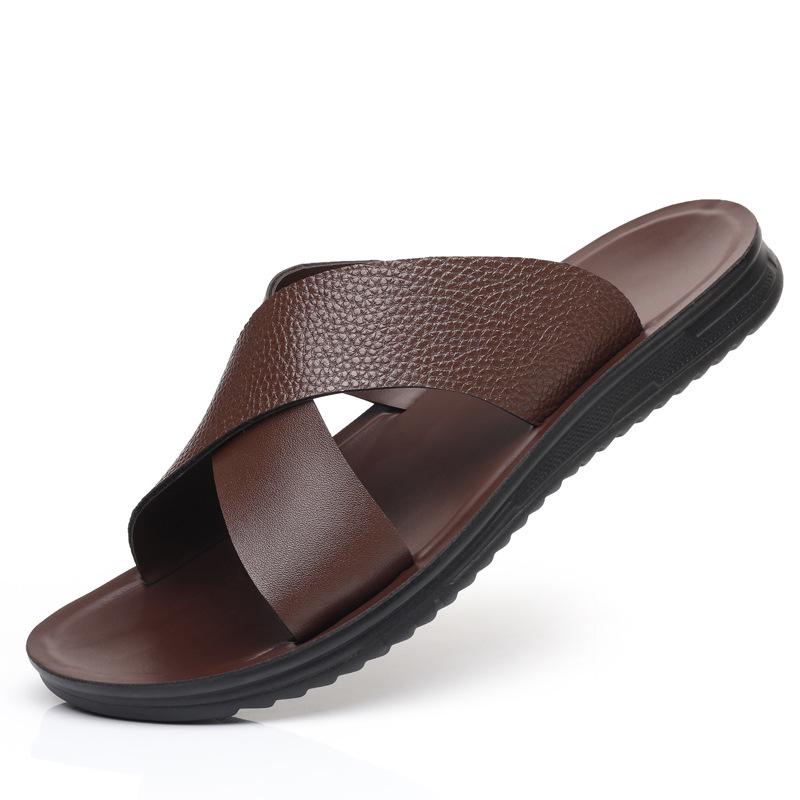 

Мужские модные нескользящие дышащие сандалии - Лето 2025 42 коричневый