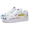 LiNing × Disney Damen Low-Top Skate-Schuhe Weiß Donald Duck Valentinstags-Edition Synthetikleder Rutschfest Verschleißfest AGCS146-4