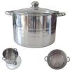 STAINLESS STEEL POT 28 Cm GASTRO POT 12.5 L WITH METAL LID