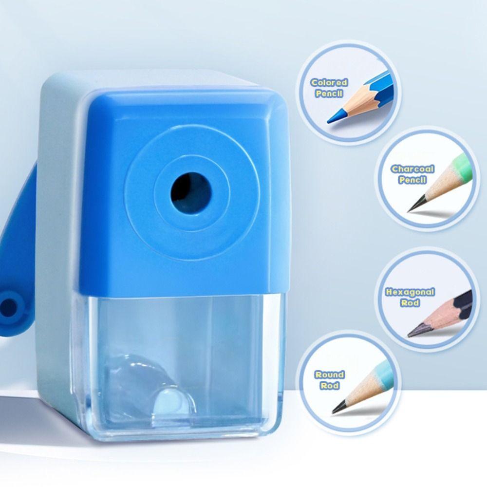 Pencil Automatically Enters Pencil Sharpener Labor Saving Hand-cranked Mechanical Tool  Gift