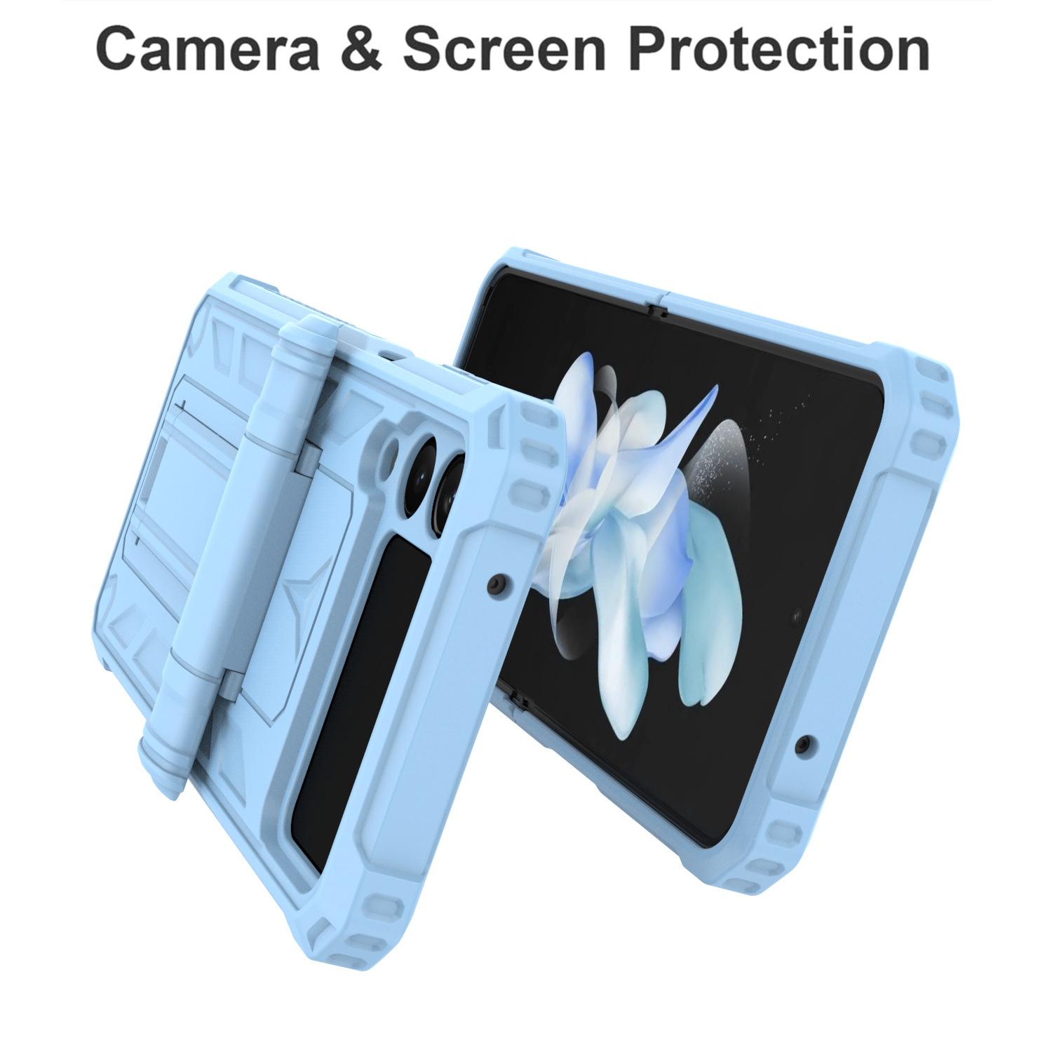 

Новая модель Подходит для чехла для мобильного телефона Samsung Z Flip4 Складной кронштейн с плёнкой для объектива Противоударный защитный чехол для мобильного телефона z-flip4