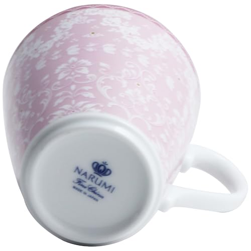 Tazza NARUMI English Trad Rosa 300cc Design Carino Elegante Raffinato Adatto al Microonde Fatto in Giappone Scatola Regalo Inclusa